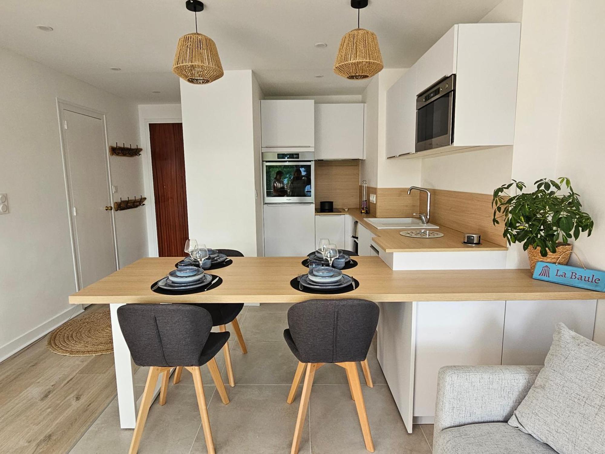 Le Capitole - Studio Plage Benoit Dans Residence Face Mer La Baule-Escoublac Екстер'єр фото